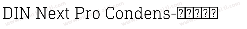 DIN Next Pro Condens字体转换
